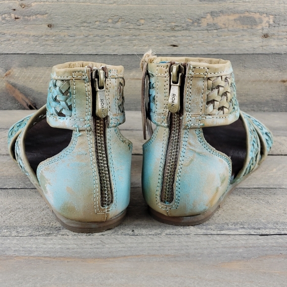 Roan Womens Clio Epica Sandals Leather Open Toe 7W - Picture 3 of 7